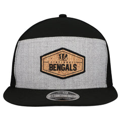 Cork Split Panel 9FIFTY Trucker Snapback Hat - Cincinnati Bengals