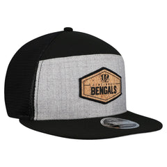 Cork Split Panel 9FIFTY Trucker Snapback Hat - Cincinnati Bengals
