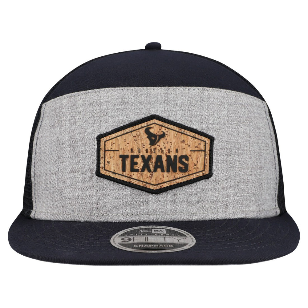 Cork Split Panel 9FIFTY Trucker Snapback Hat - Houston Texans