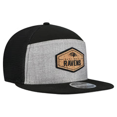 Cork Split Panel 9FIFTY Trucker Snapback Hat - Baltimore Ravens