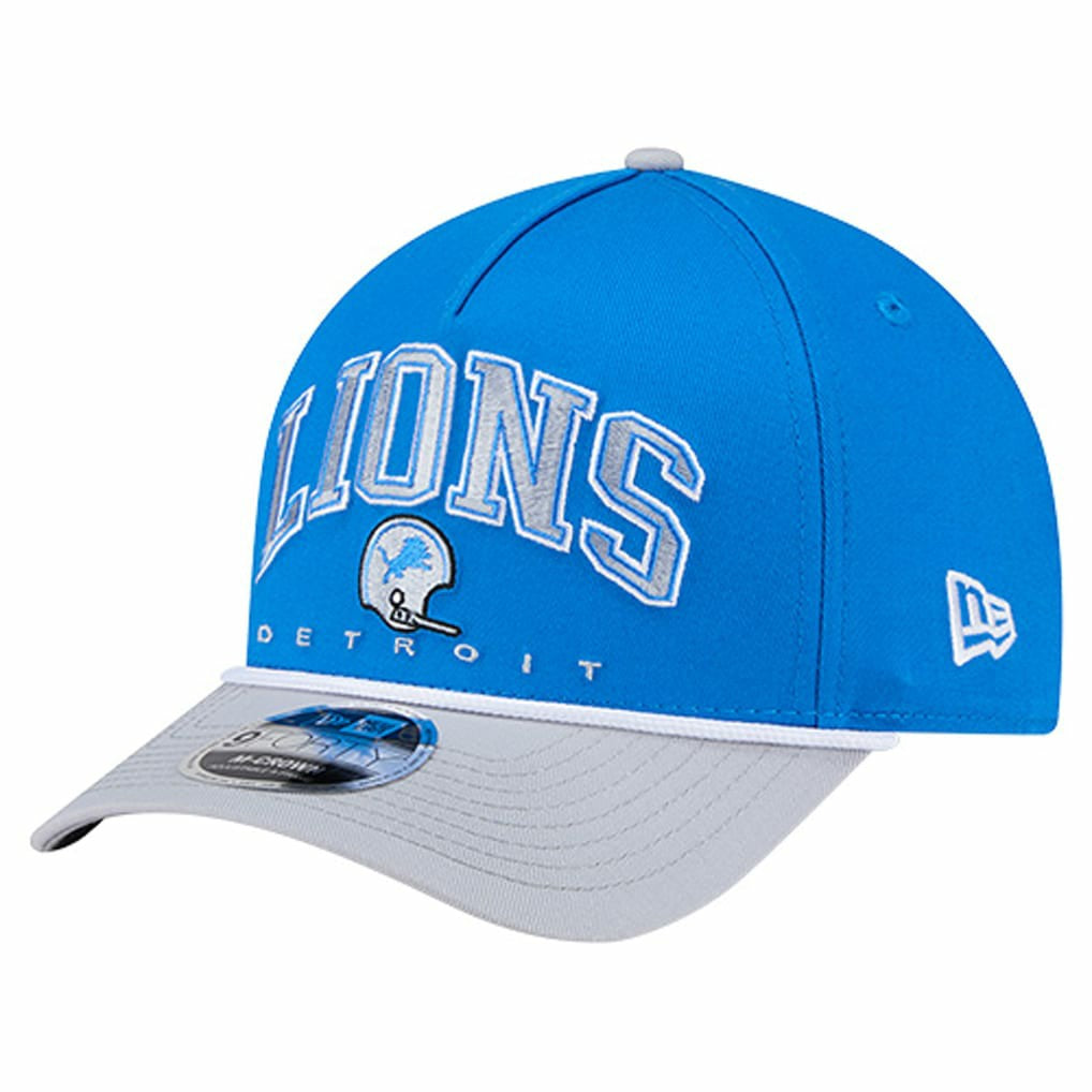 Throwback Arch COOLERA 9FORTY A-Frame M-Crown Adjustable Hat - Detroit Lions