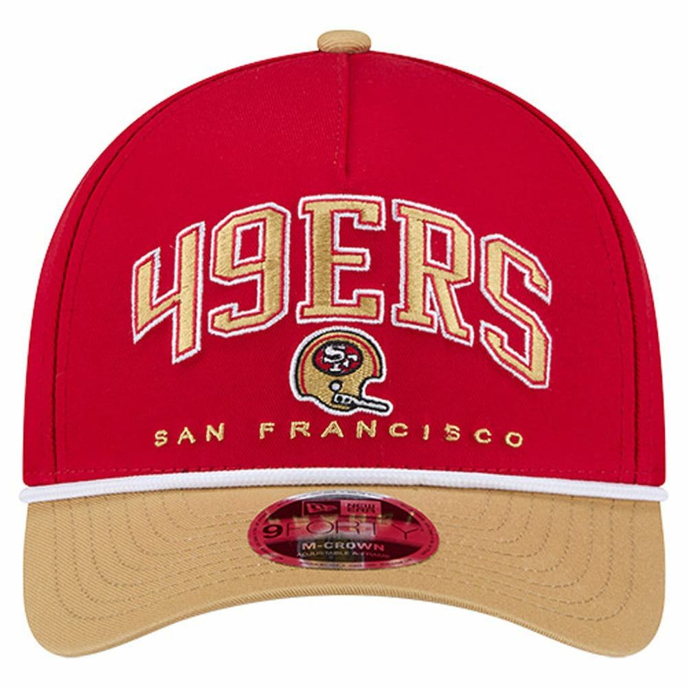 Throwback Arch COOLERA 9FORTY A-Frame M-Crown Adjustable Hat - San Francisco 49ers