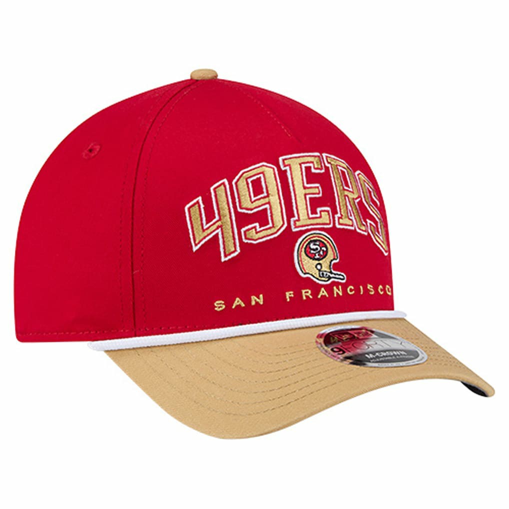 Throwback Arch COOLERA 9FORTY A-Frame M-Crown Adjustable Hat - San Francisco 49ers