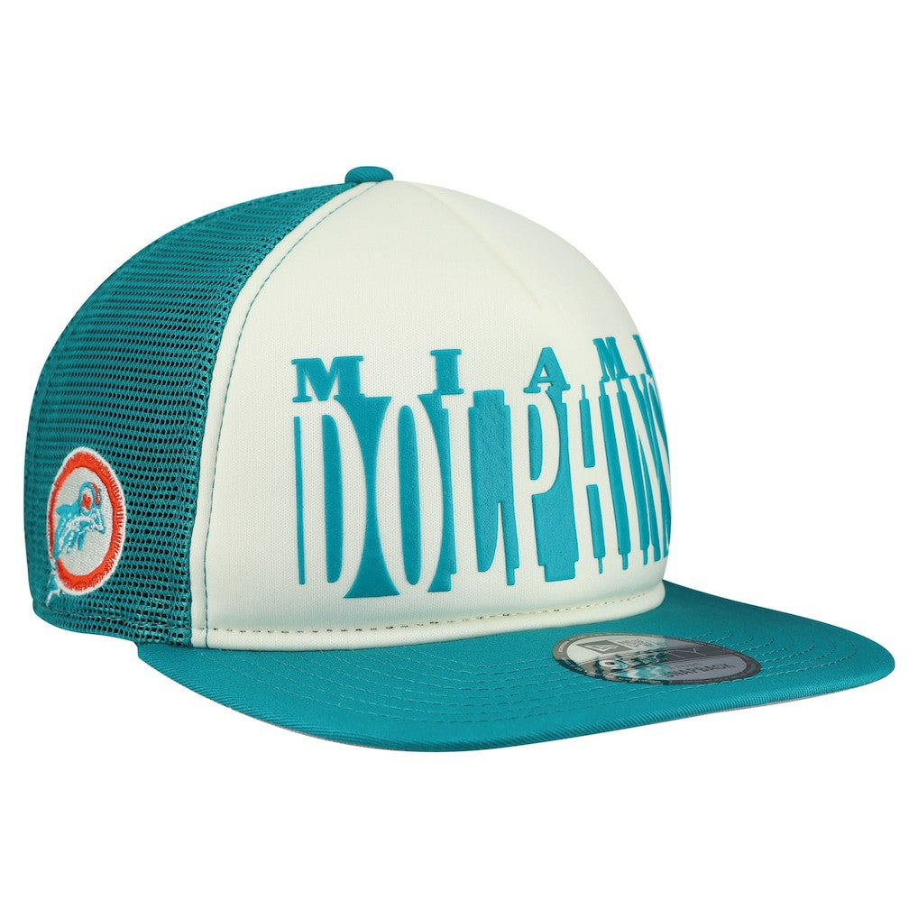 Throwback Cutout A-Frame 9FIFTY Snapback Hat - Miami Dolphins