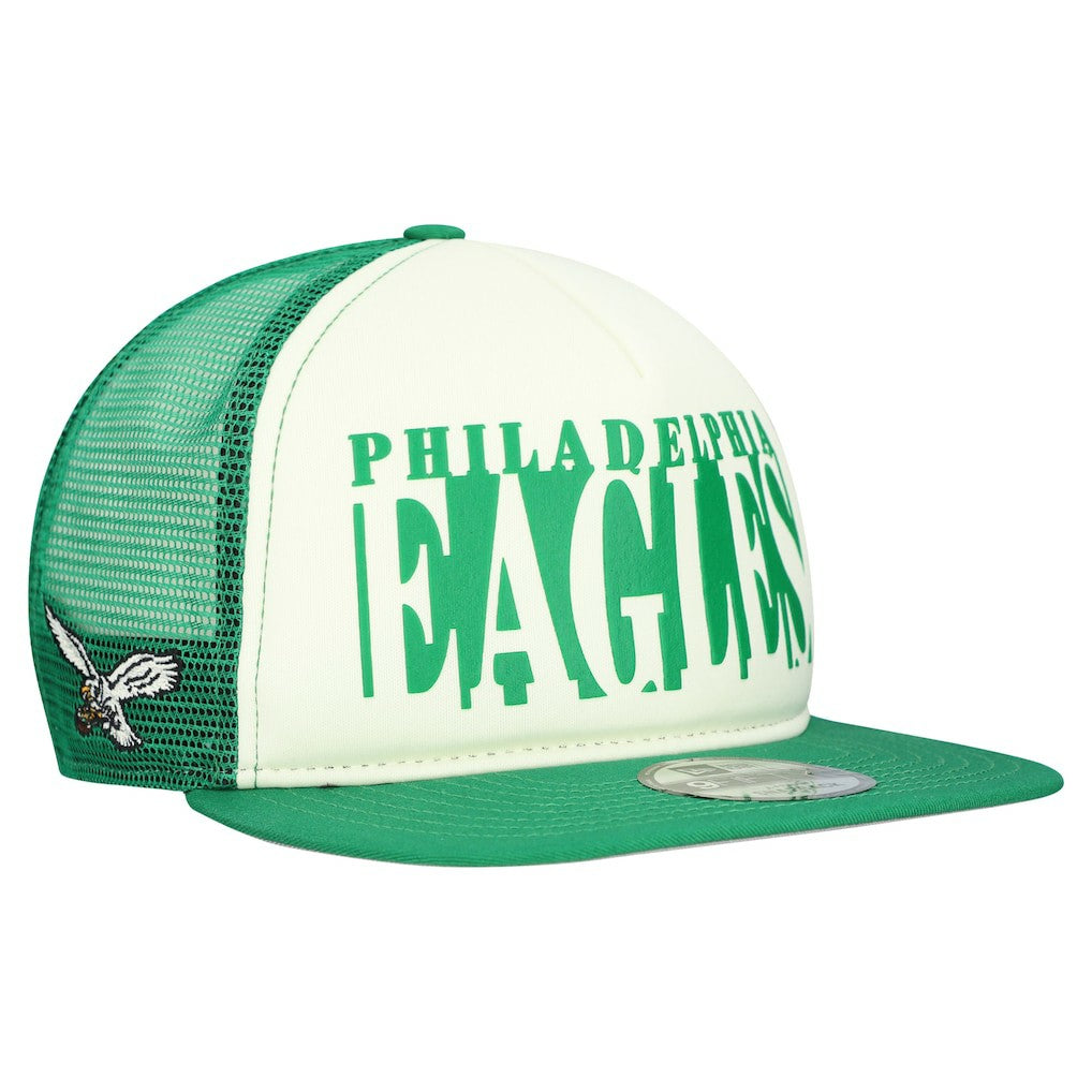 Throwback Cutout A-Frame 9FIFTY Snapback Hat - Philadelphia Eagles