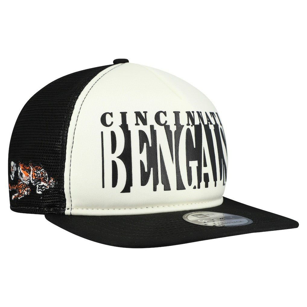Throwback Cutout A-Frame 9FIFTY Snapback Hat - Cincinnati Bengals