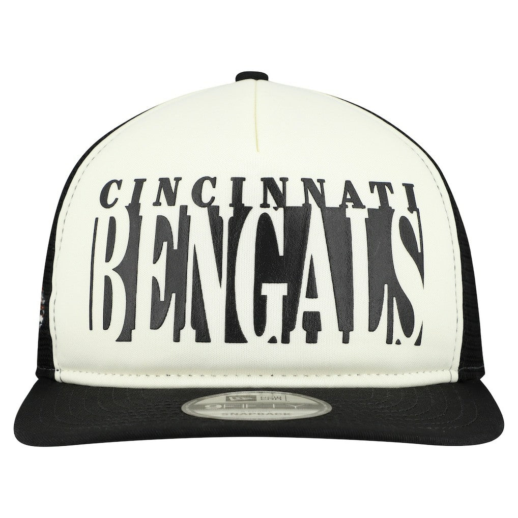 Throwback Cutout A-Frame 9FIFTY Snapback Hat - Cincinnati Bengals