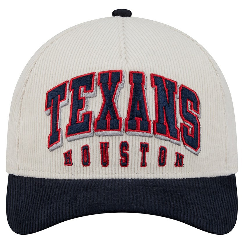 Two-Tone Sided Corduroy 9FORTY A-Frame Adjustable Hat - Houston Texans