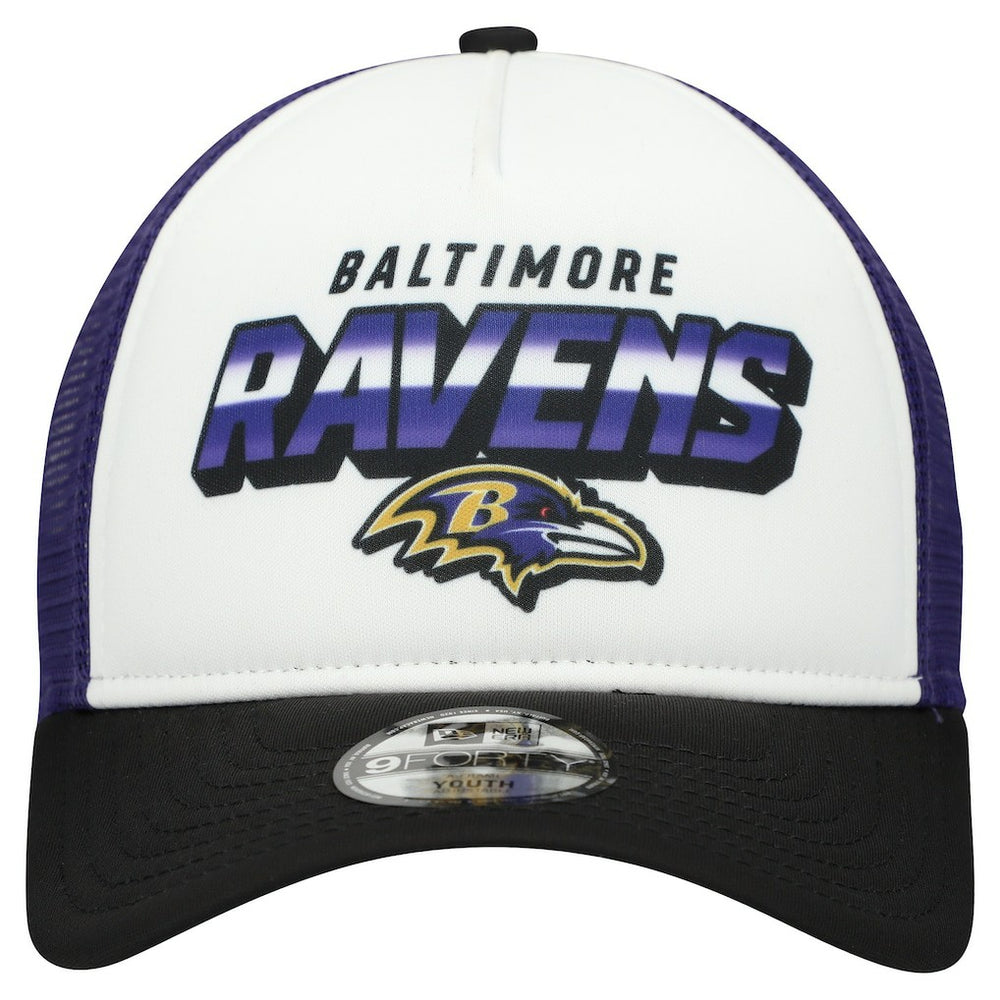 Youth Streak 9FORTY A-Frame Adjustable Hat - Baltimore Ravens