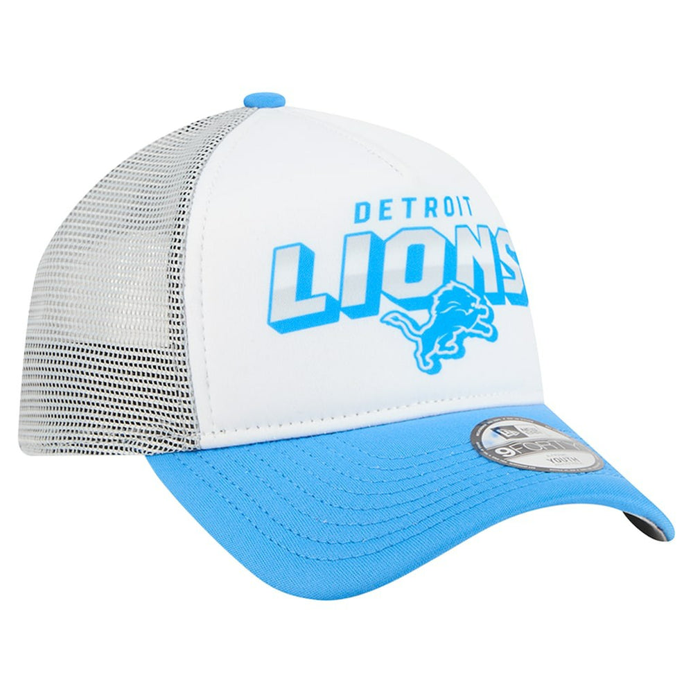 Youth Streak 9FORTY A-Frame Adjustable Hat - Detroit Lions