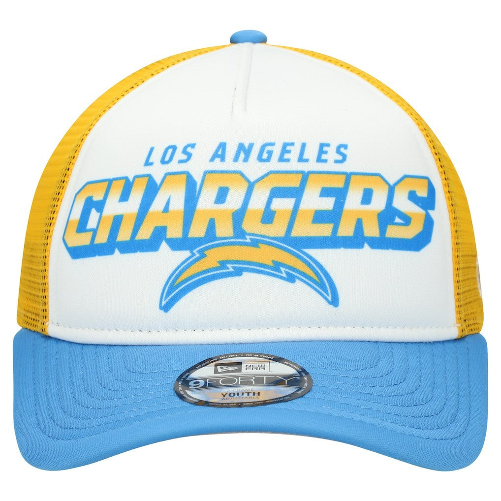 Youth Streak 9FORTY A-Frame Adjustable Hat - Los Angeles Chargers