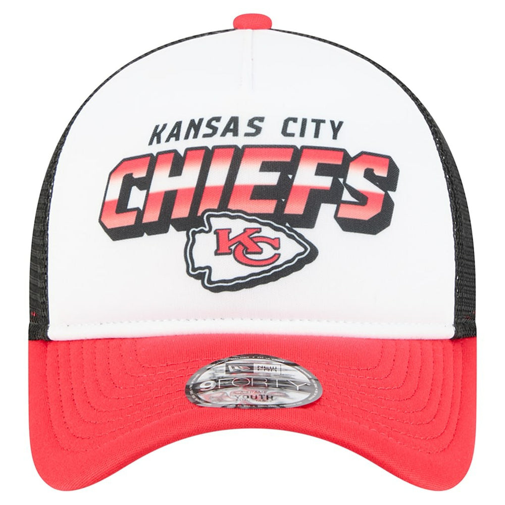 Youth Streak 9FORTY A-Frame Adjustable Hat - Kansas City Chiefs