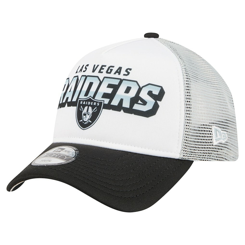 Youth Streak 9FORTY A-Frame Adjustable Hat - Las Vegas Raiders