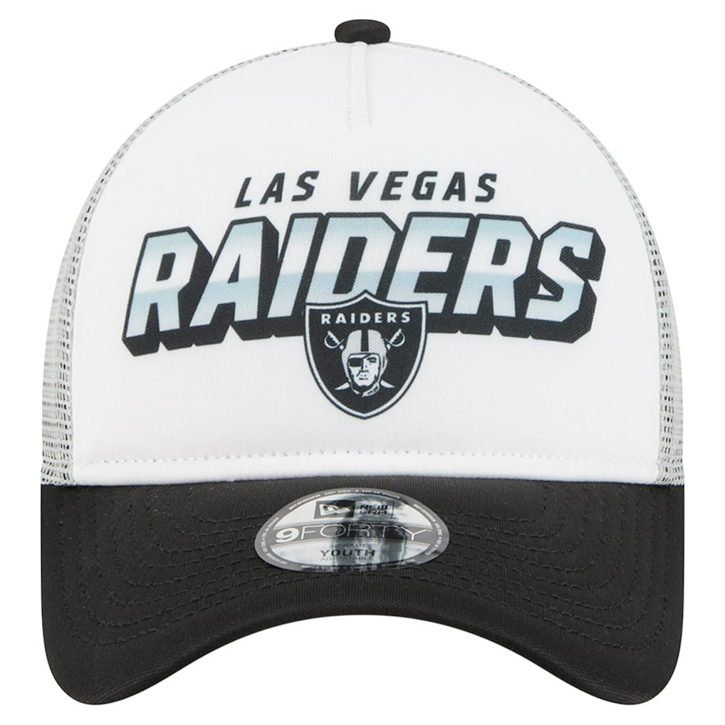 Youth Streak 9FORTY A-Frame Adjustable Hat - Las Vegas Raiders