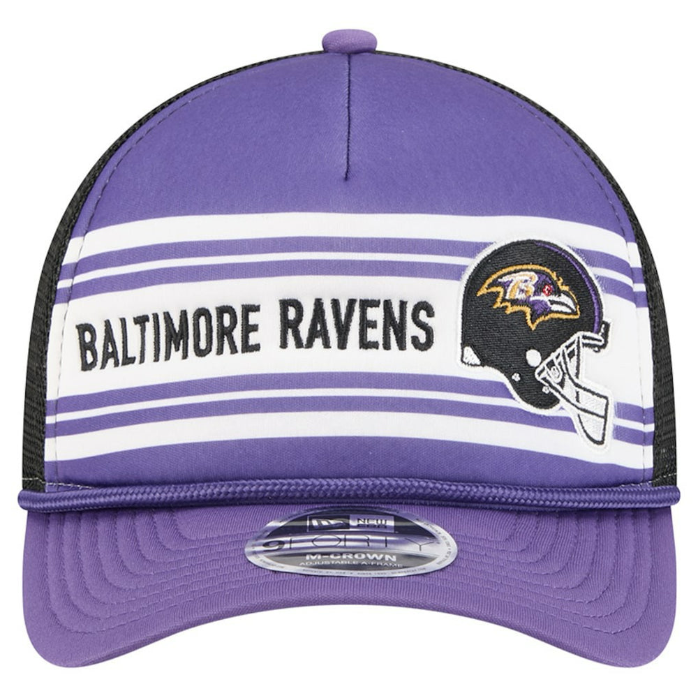 Linear A-Frame 9FORTY Adjustable Hat - Baltimore Ravens