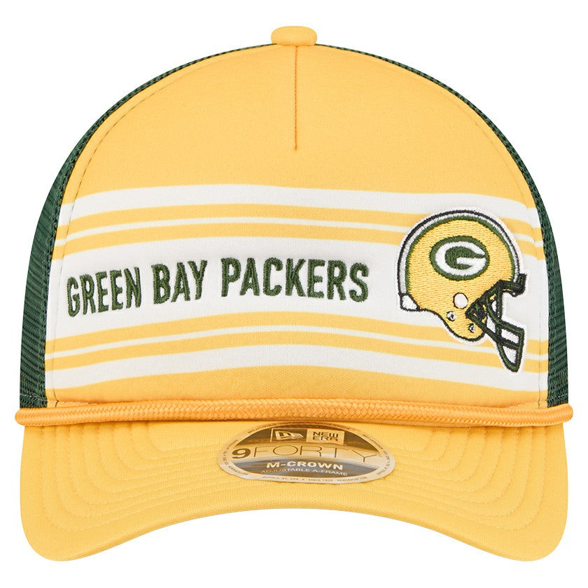 Linear A-Frame 9FORTY Adjustable Hat - Green Bay Packers
