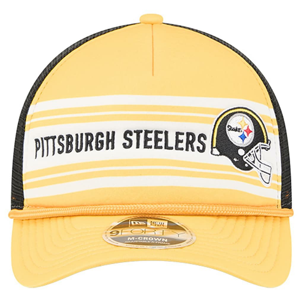 Linear A-Frame 9FORTY Adjustable Hat - Pittsburgh Steelers