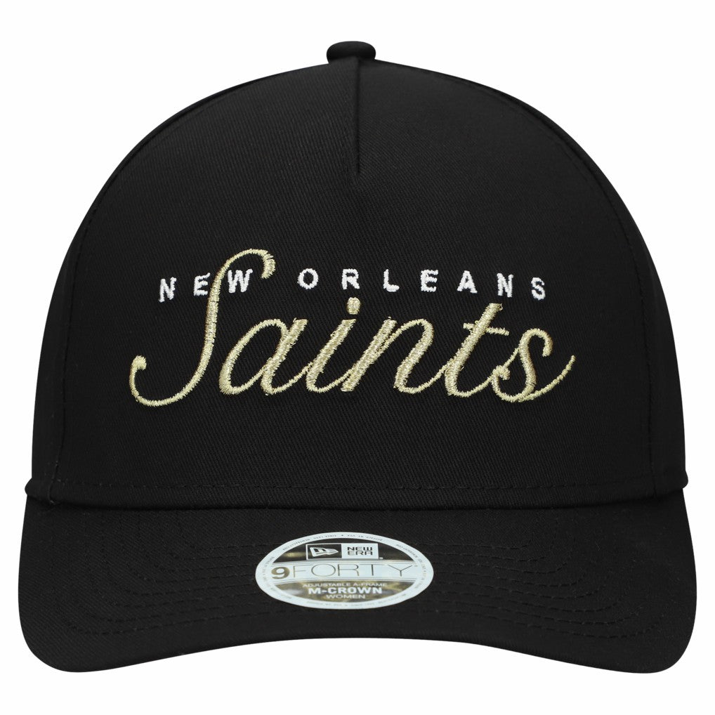 Women's Metallic 9FORTY M-Crown A-Frame Adjustable Hat - New Orleans Saints