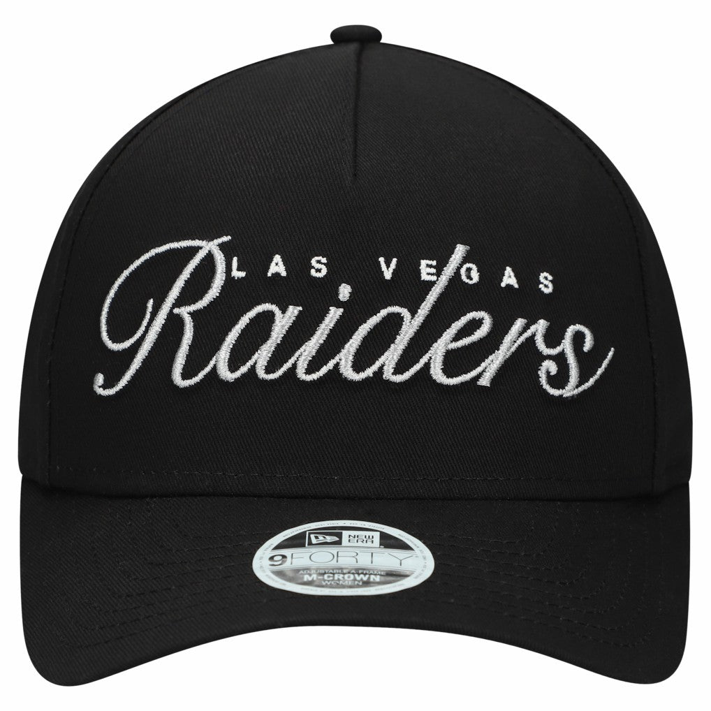 Women's Metallic 9FORTY M-Crown A-Frame Adjustable Hat - Las Vegas Raiders