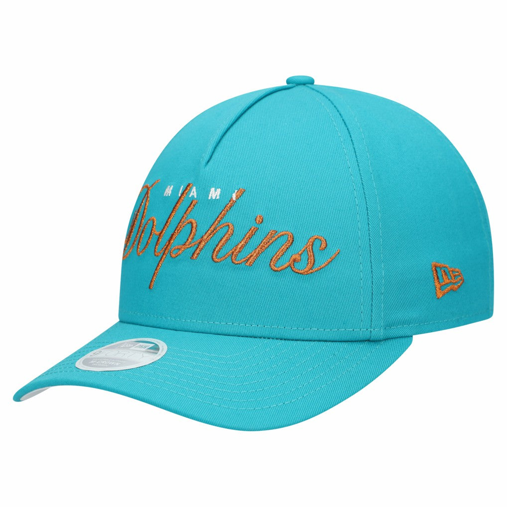 Women's Metallic 9FORTY M-Crown A-Frame Adjustable Hat - Miami Dolphins