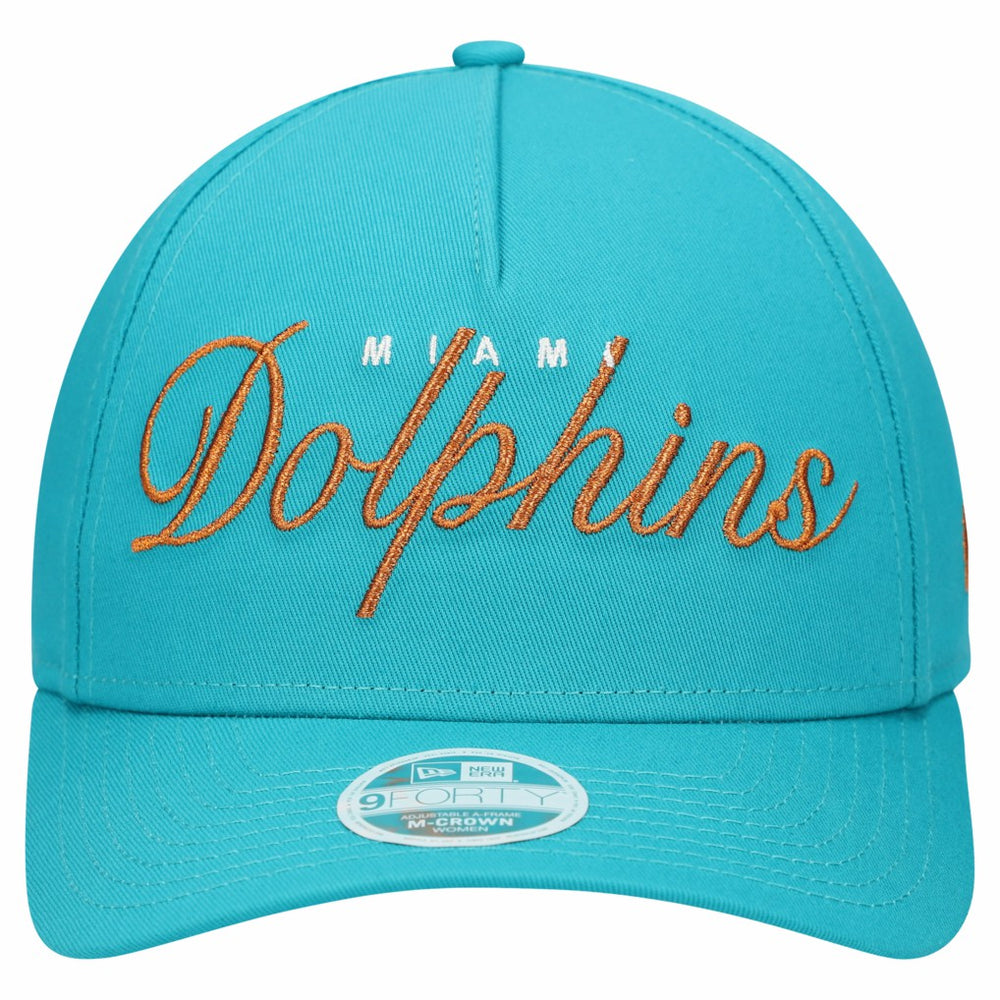 Women's Metallic 9FORTY M-Crown A-Frame Adjustable Hat - Miami Dolphins