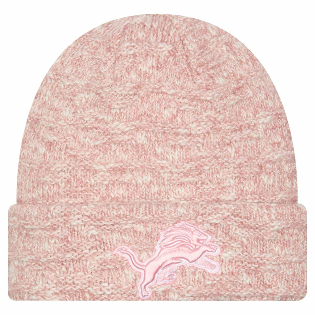 Women's Metallic Cuffed Knit Hat - Detroit Lions