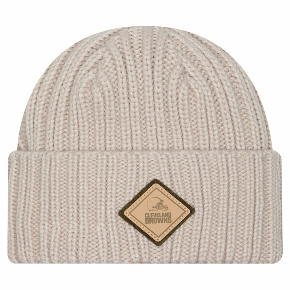 Logo Applique Cuffed Knit Hat - Cleveland Browns