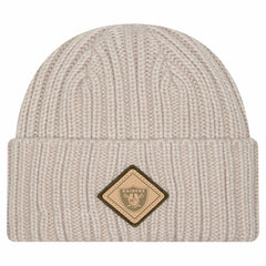 Logo Applique Cuffed Knit Hat - Las Vegas Raiders