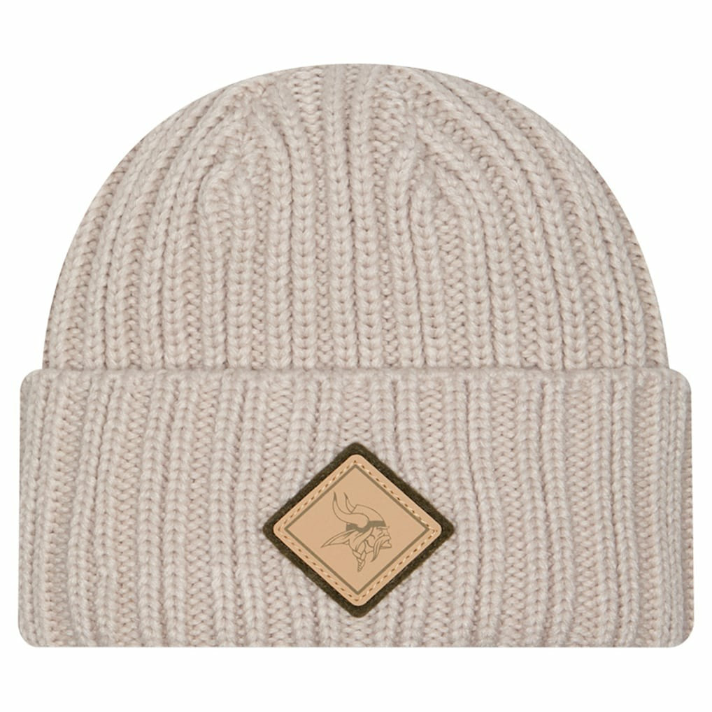 Logo Applique Cuffed Knit Hat - Minnesota Vikings