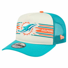 Banner A-Frame 9FIFTY Trucker Snapback Hat - Miami Dolphins