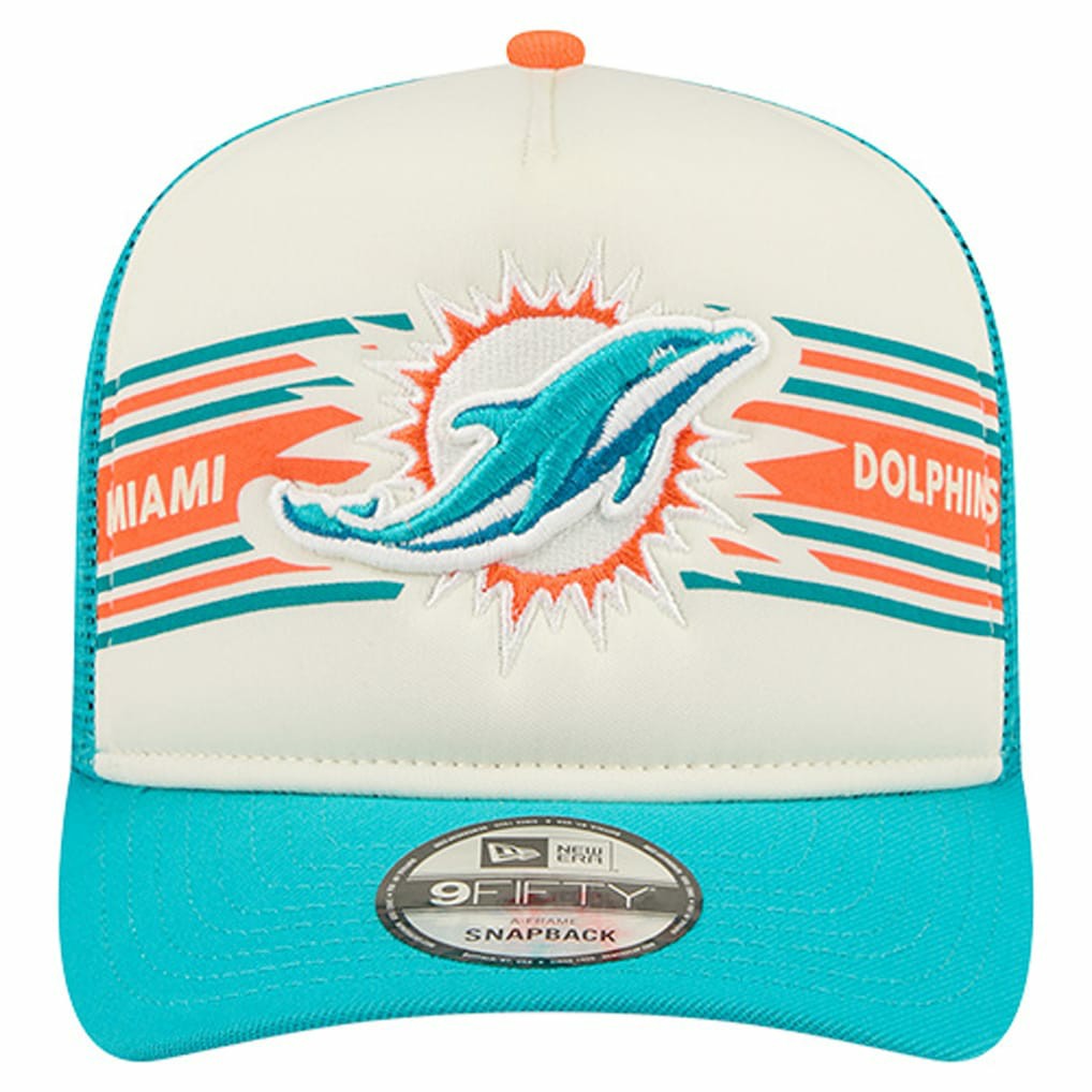 Banner A-Frame 9FIFTY Trucker Snapback Hat - Miami Dolphins