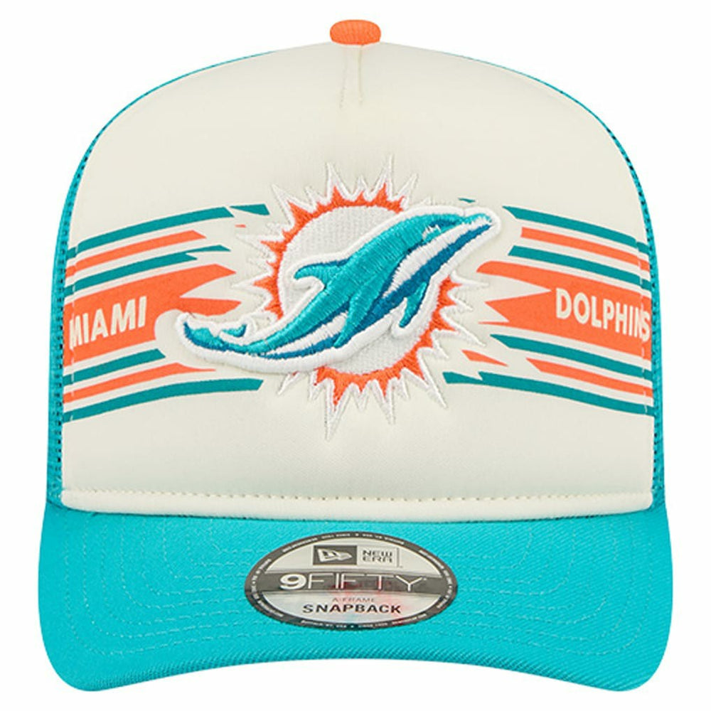 Banner A-Frame 9FIFTY Trucker Snapback Hat - Miami Dolphins