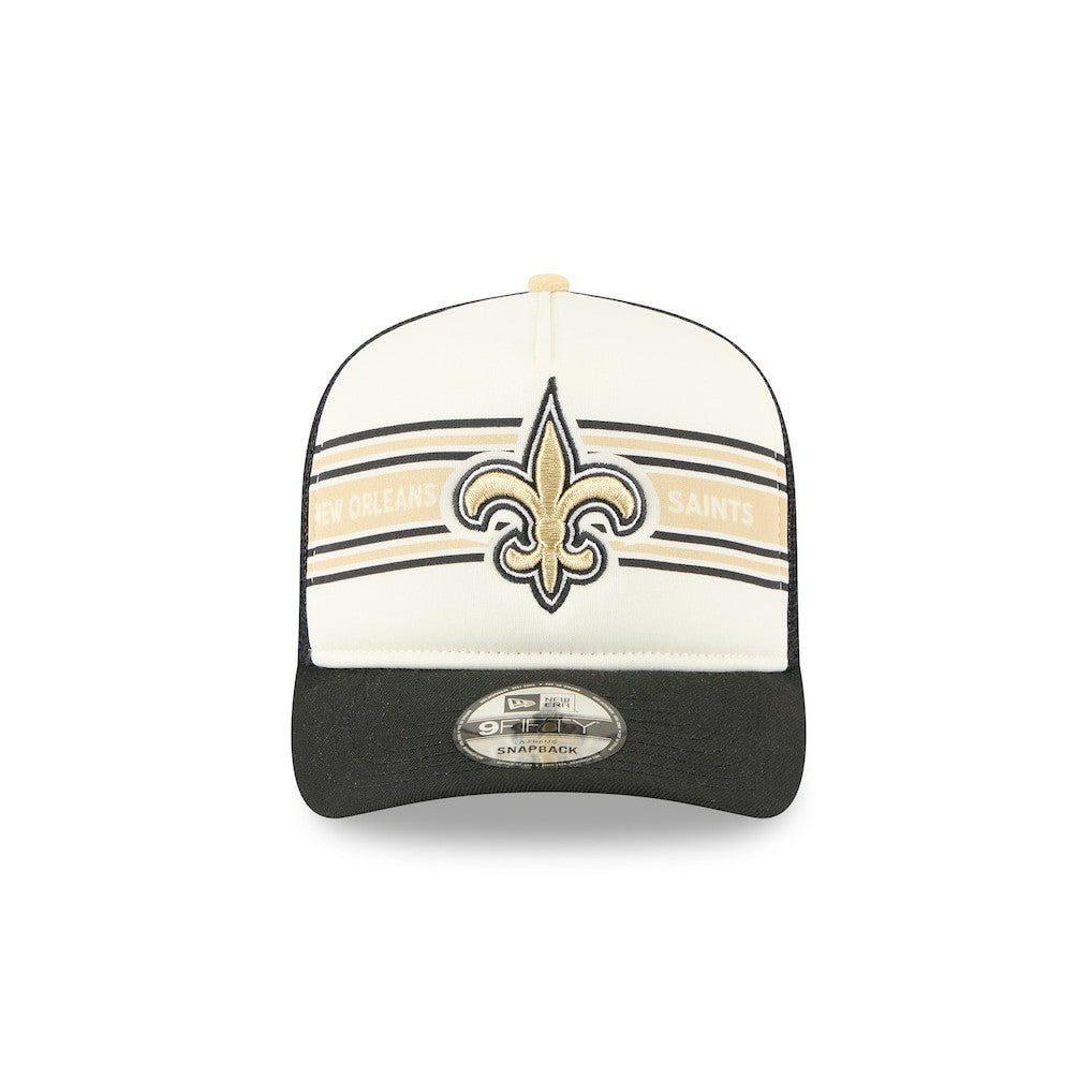 Banner A-Frame 9FIFTY Trucker Snapback Hat - New Orleans Saints