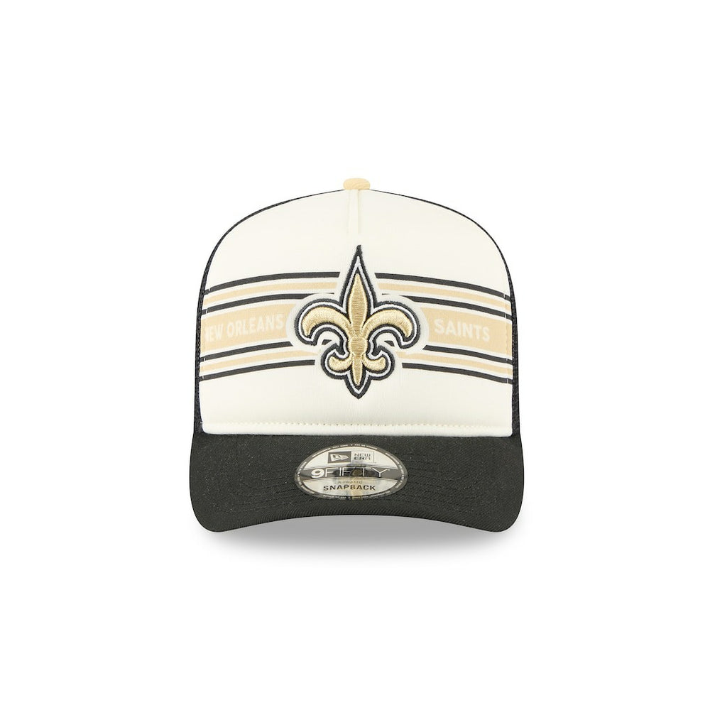 Banner A-Frame 9FIFTY Trucker Snapback Hat - New Orleans Saints