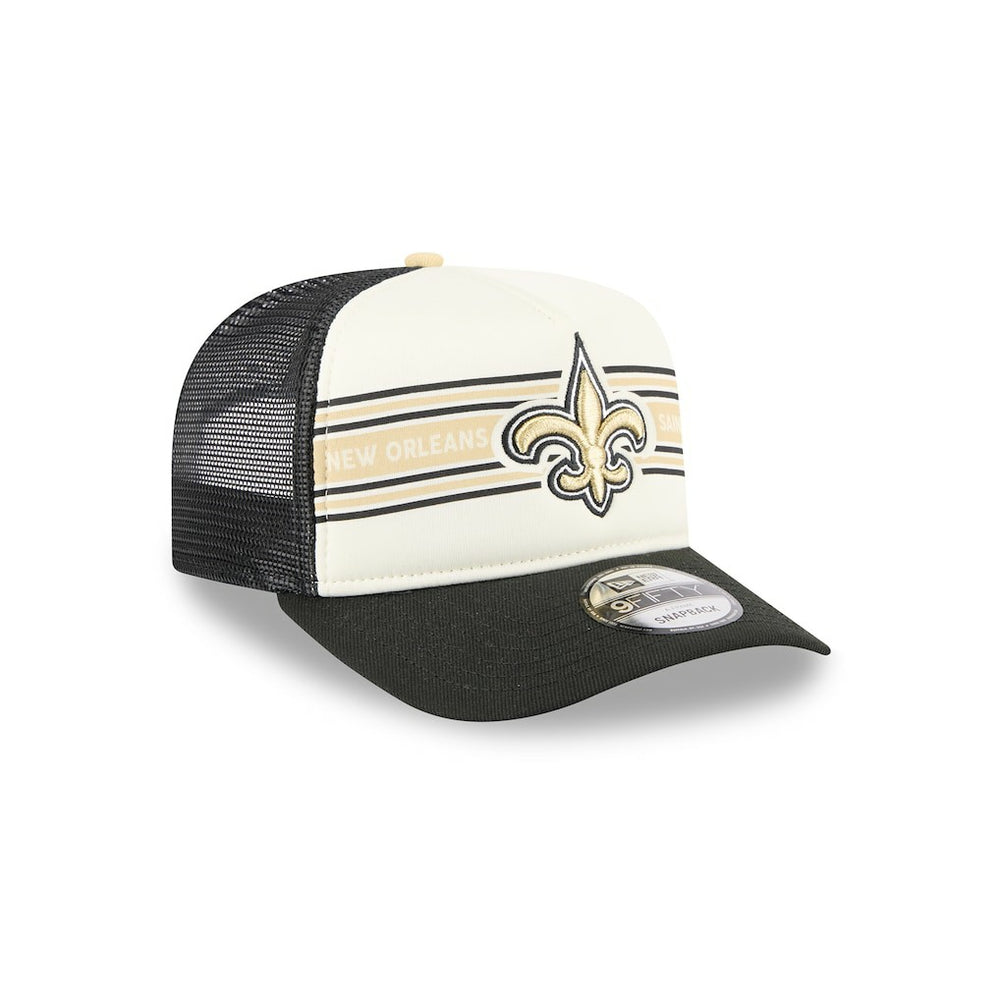 Banner A-Frame 9FIFTY Trucker Snapback Hat - New Orleans Saints