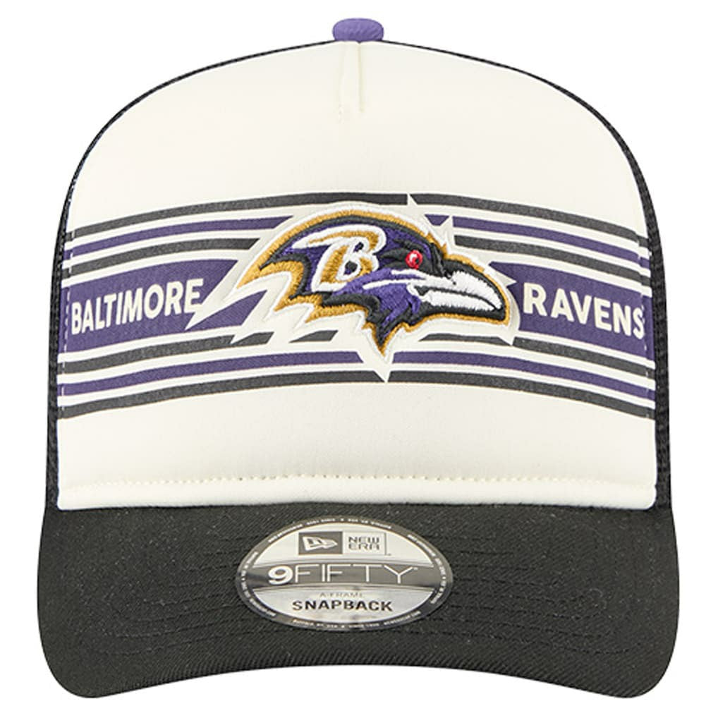 Banner A-Frame 9FIFTY Trucker Snapback Hat - Baltimore Ravens