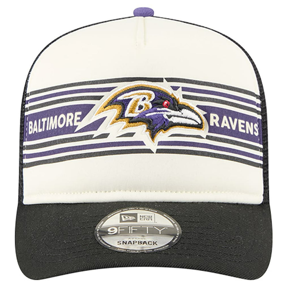 Banner A-Frame 9FIFTY Trucker Snapback Hat - Baltimore Ravens