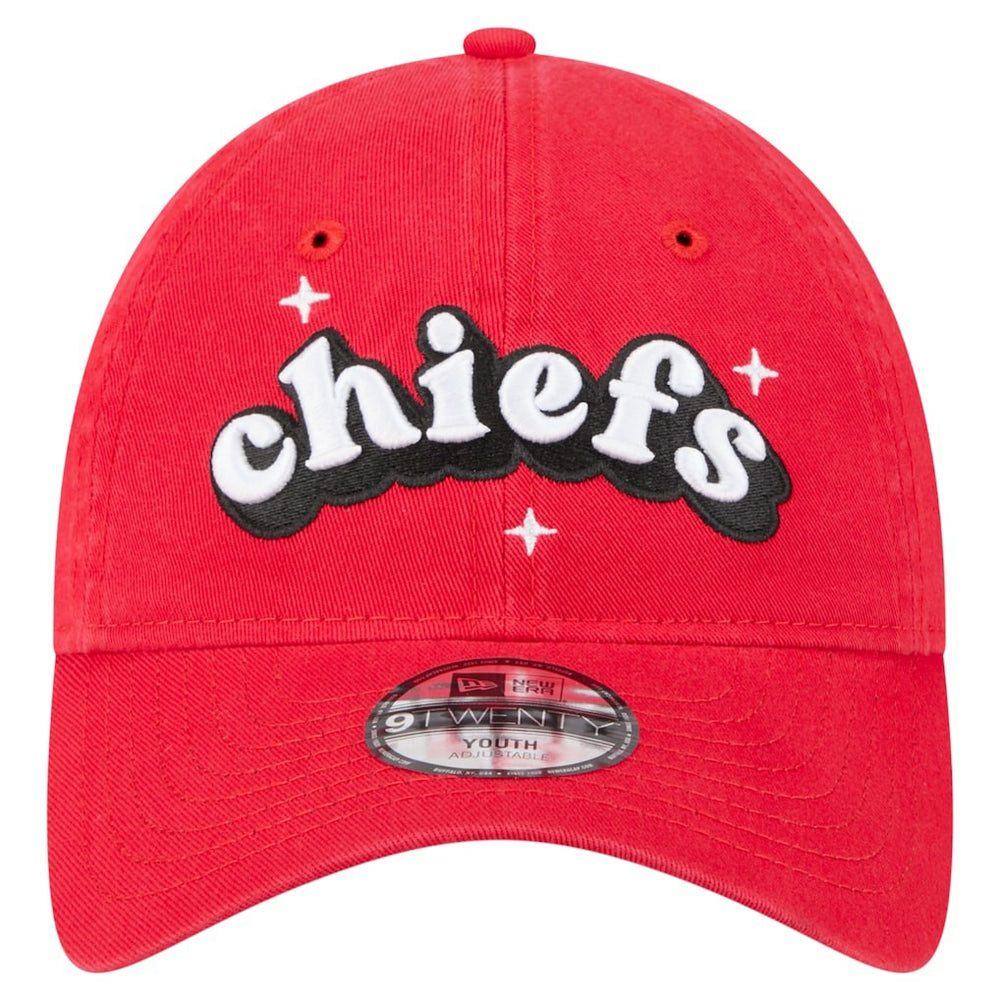 Girls Youth Cheer 9TWENTY Adjustable Hat - Kansas City Chiefs