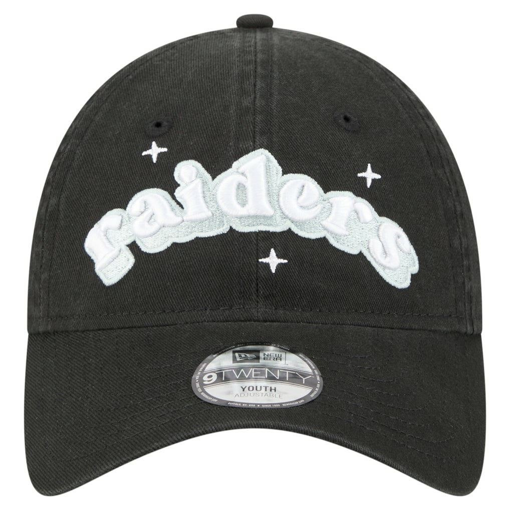 Girls Youth Cheer 9TWENTY Adjustable Hat - Las Vegas Raiders