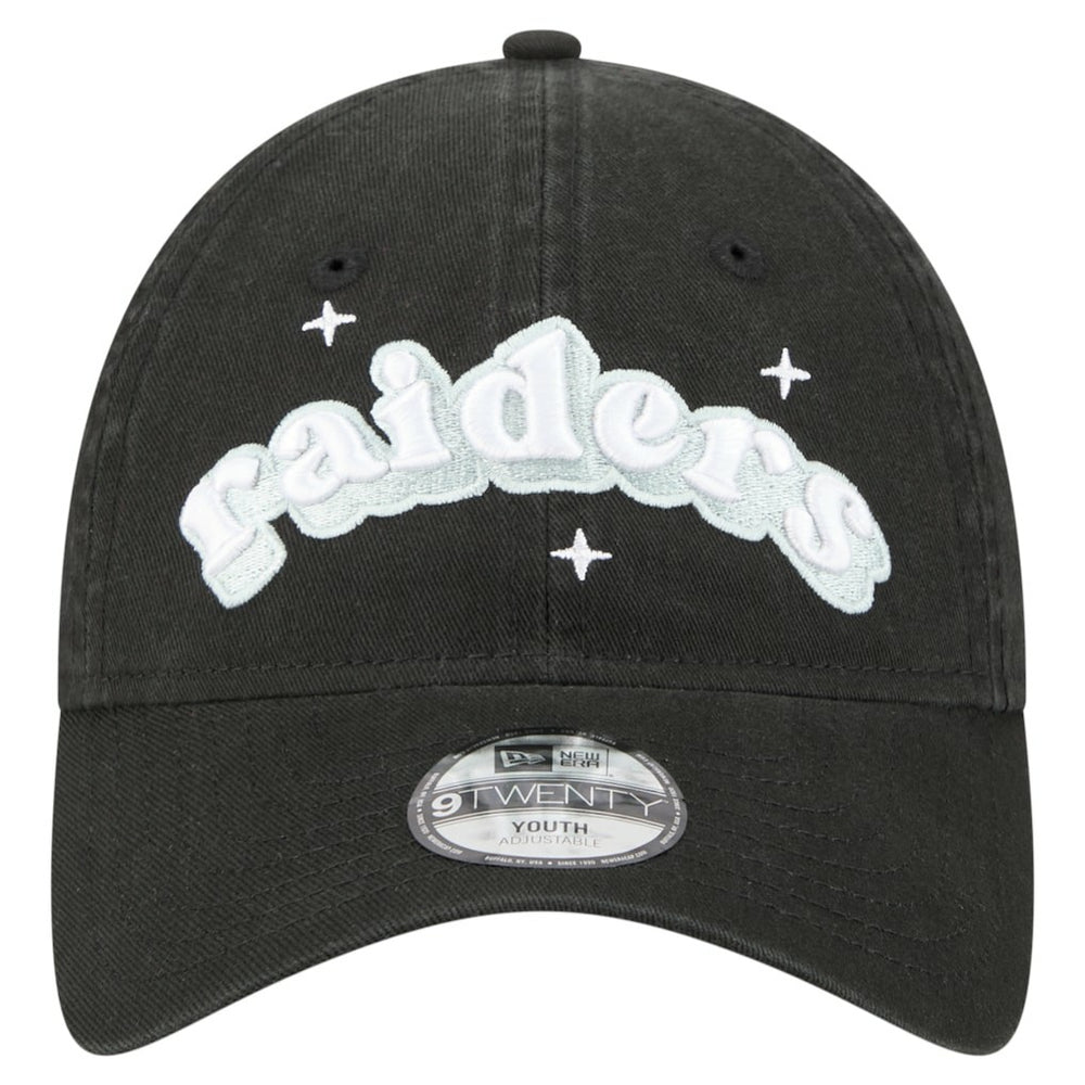 Girls Youth Cheer 9TWENTY Adjustable Hat - Las Vegas Raiders