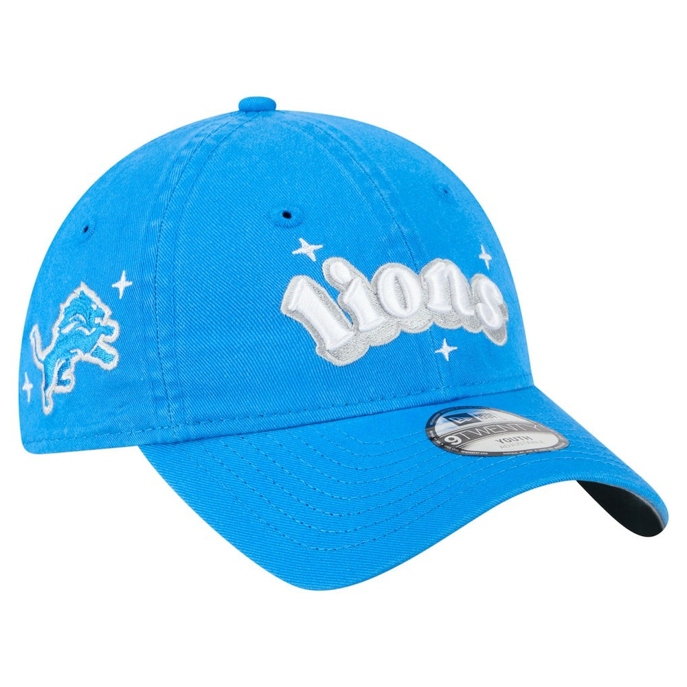 Girls Youth Cheer 9TWENTY Adjustable Hat - Detroit Lions