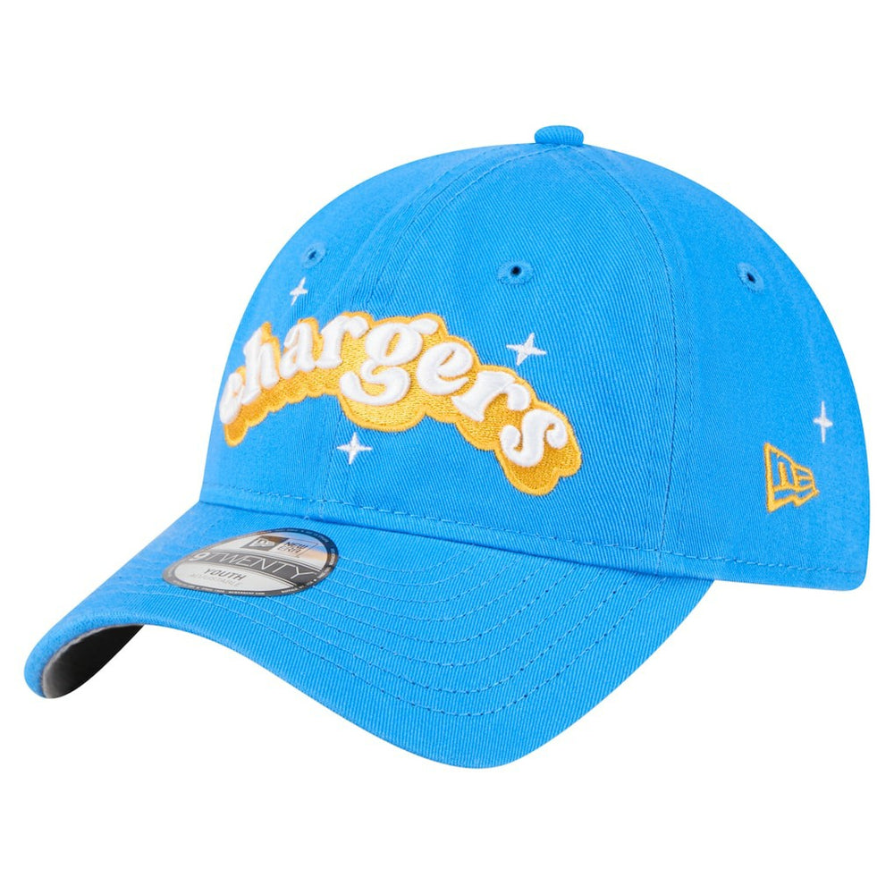 Girls Youth Cheer 9TWENTY Adjustable Hat - Los Angeles Chargers