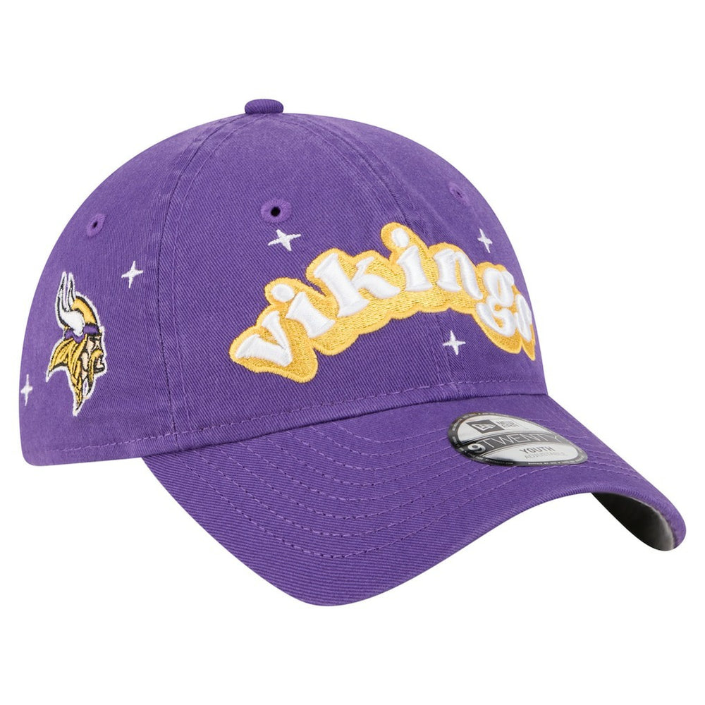 Girls Youth Cheer 9TWENTY Adjustable Hat - Minnesota Vikings