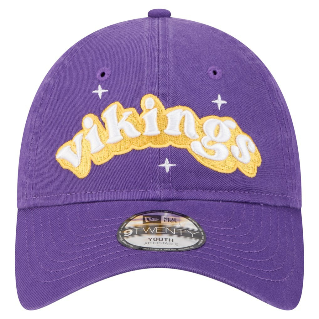 Girls Youth Cheer 9TWENTY Adjustable Hat - Minnesota Vikings