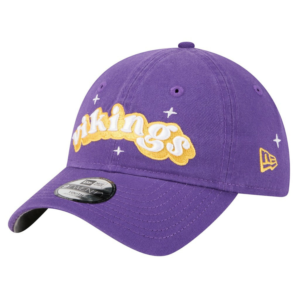 Girls Youth Cheer 9TWENTY Adjustable Hat - Minnesota Vikings