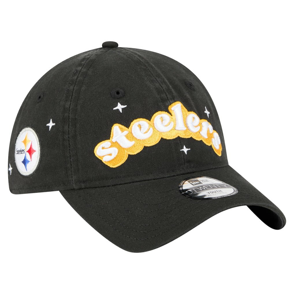 Girls Youth Cheer 9TWENTY Adjustable Hat - Pittsburgh Steelers