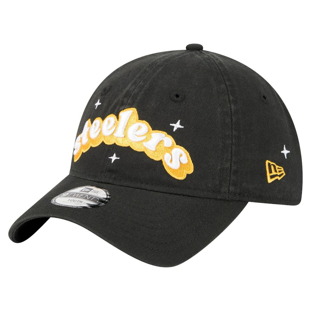 Girls Youth Cheer 9TWENTY Adjustable Hat - Pittsburgh Steelers