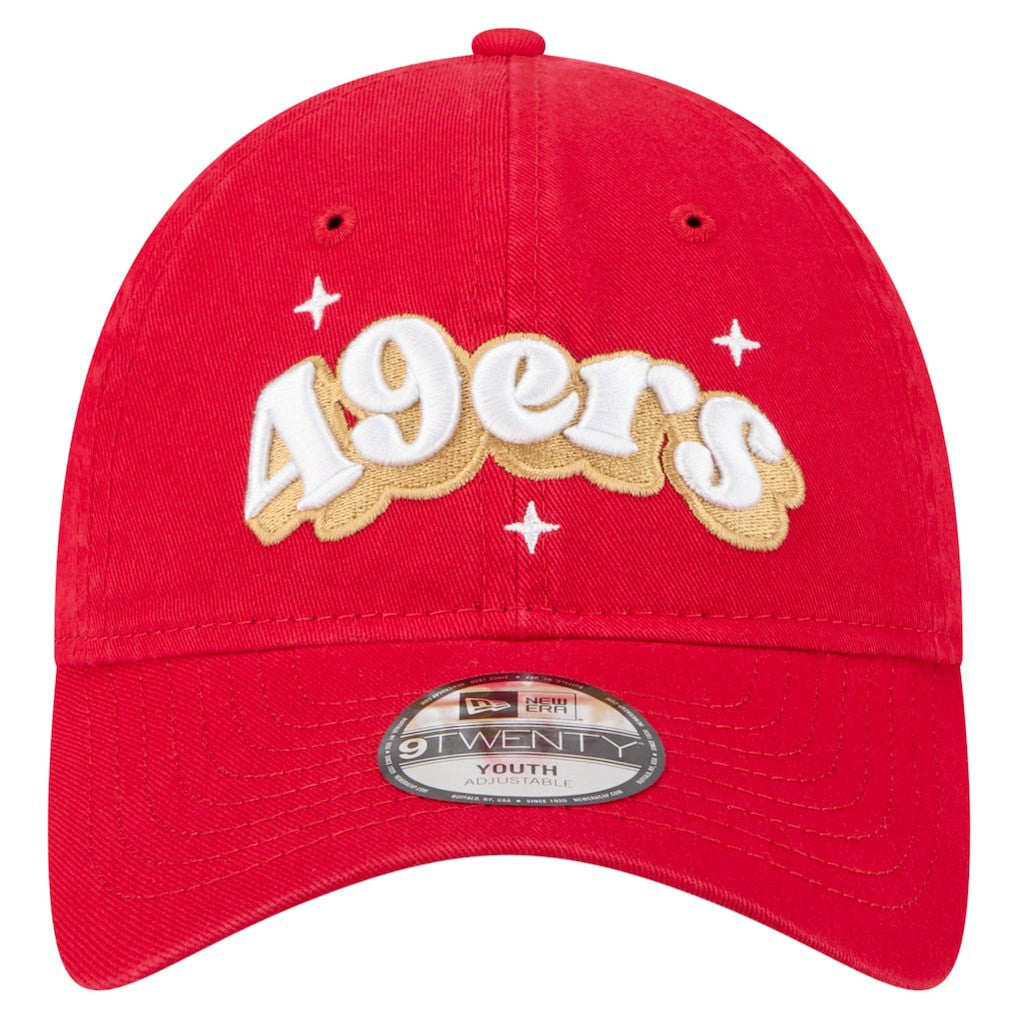 Girls Youth Cheer 9TWENTY Adjustable Hat - San Francisco 49ers