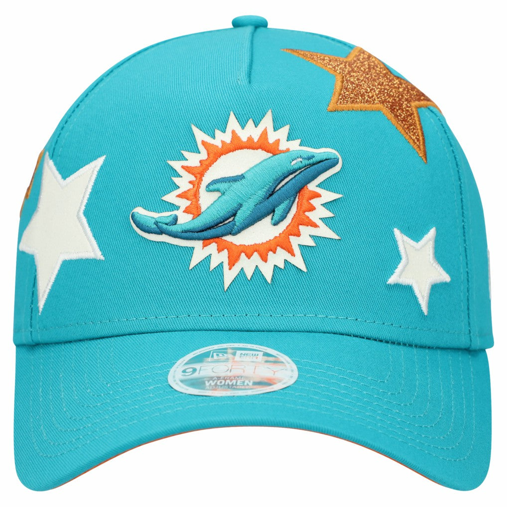 Women's Stardom A-Frame 9FORTY Adjustable Hat - Miami Dolphins