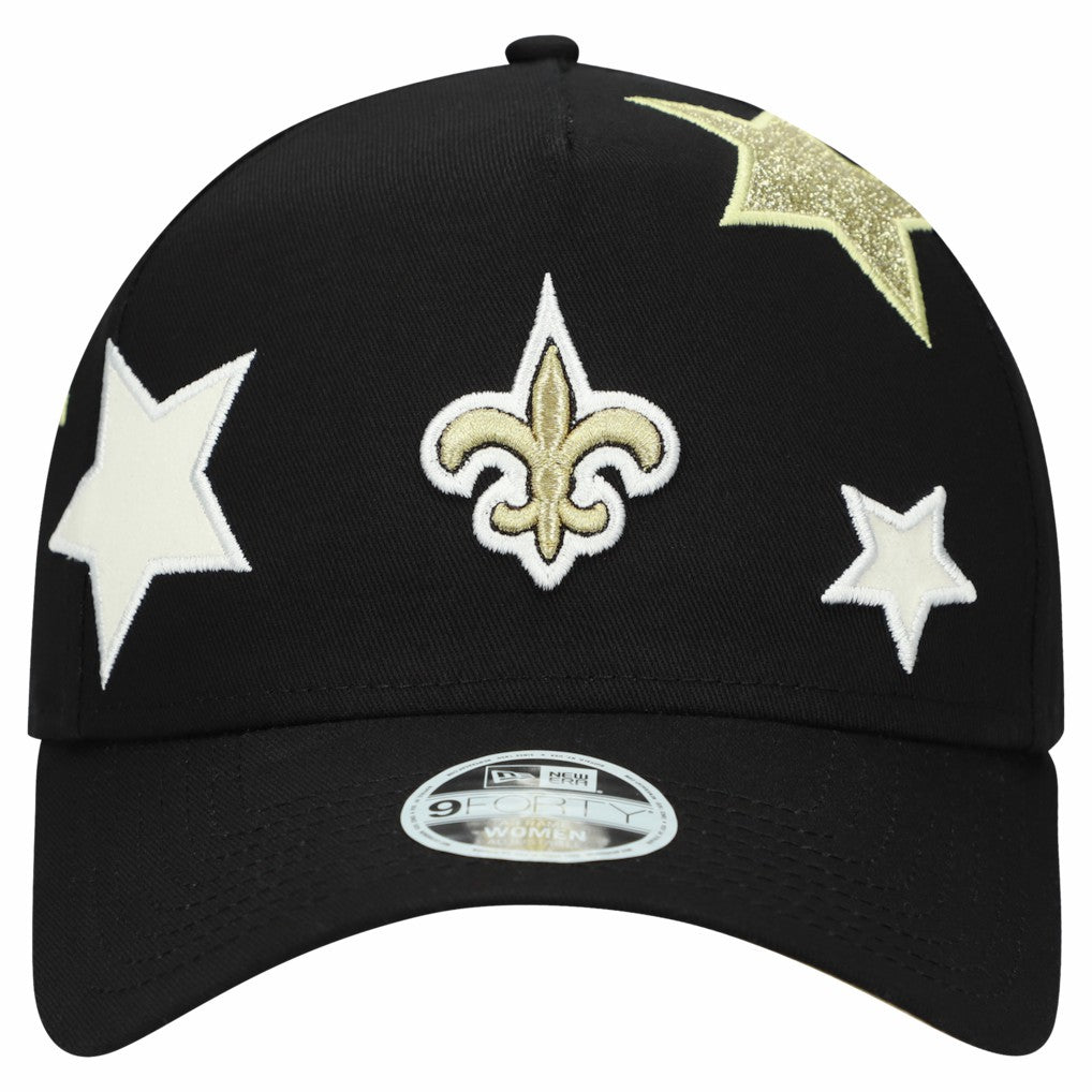 Women's Stardom A-Frame 9FORTY Adjustable Hat - New Orleans Saints